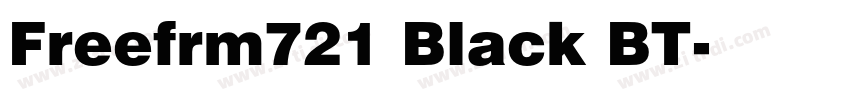 Freefrm721 Black BT字体转换